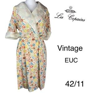 Vintage Les Copains TEMI Vintage Silk Dress EUC size 42 or 11 / 12 US